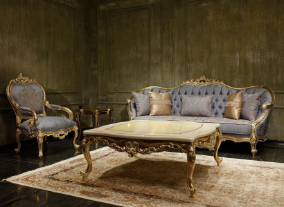 Classic Gray Living room Sofas Chesterfield Couches Three Seater Armchair